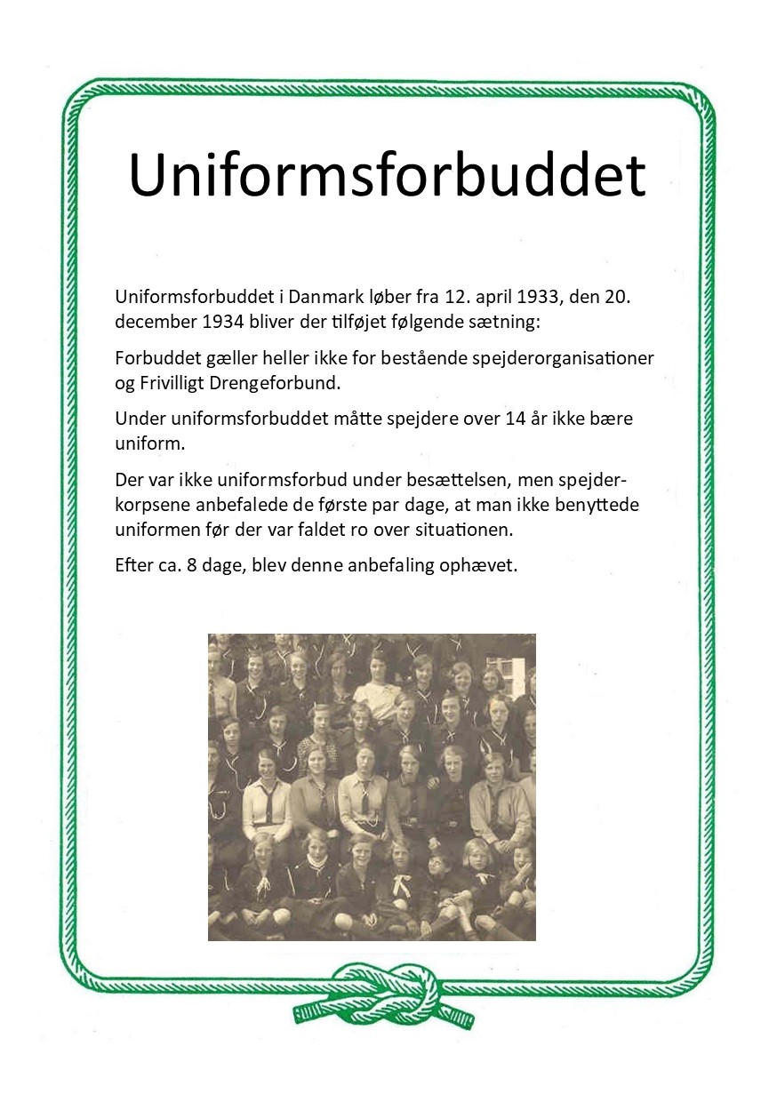 1933 1934 Fakta Uniformsforbuddet