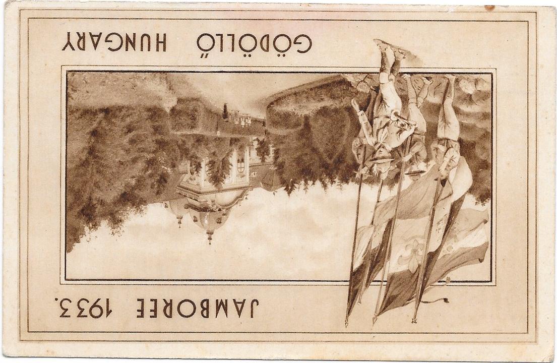 1933 Verdensjamboreen Ungarn postkort