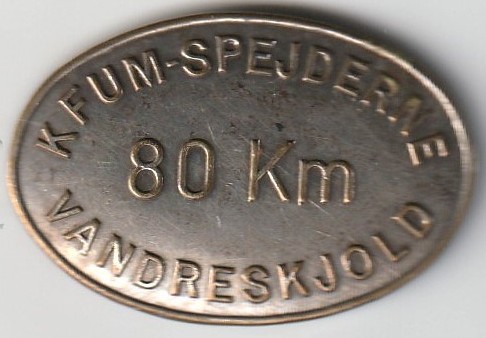 KFUM Sp spejder 80 km oval blank